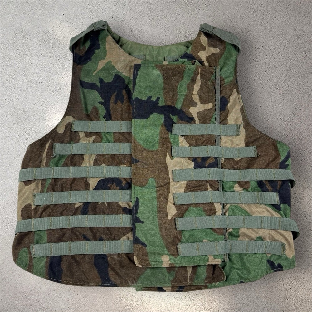 Interceptor Base Vest Size L‎ Without Soft Panels BDU Woodland Camo Point Blank
